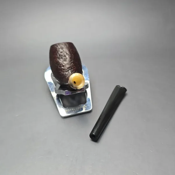 MBSD Briars Modern Masters 3 Sandblasted Tulip w/ Faux Horn Handmade Briar Pipe, New - Image 14