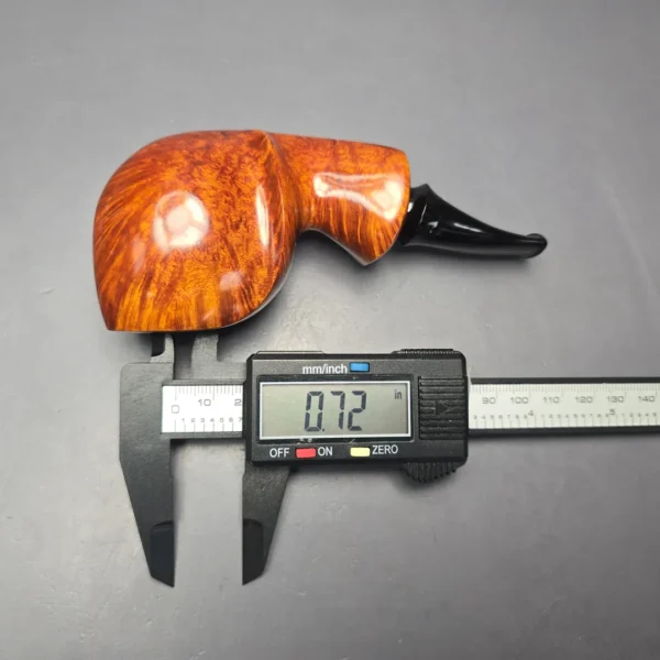 Peter Toth Smooth Asymmetric Blowfish Handmade Briar Pipe, New - Image 14