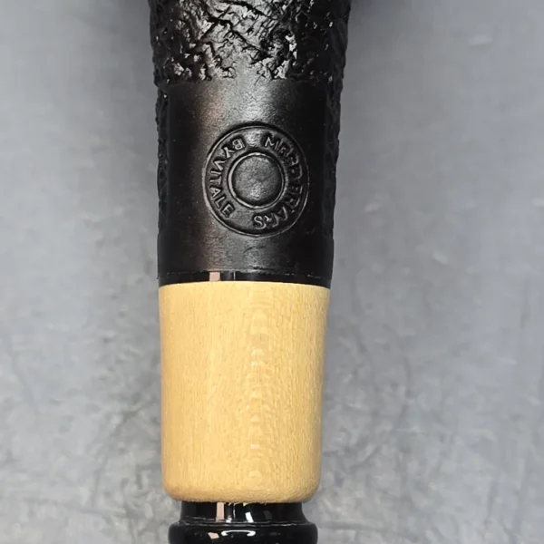MBSD Briars by Piero Vitale Vintage Sandblasted Billiard w/ Boxwood, Briar Pipe, New - Image 10