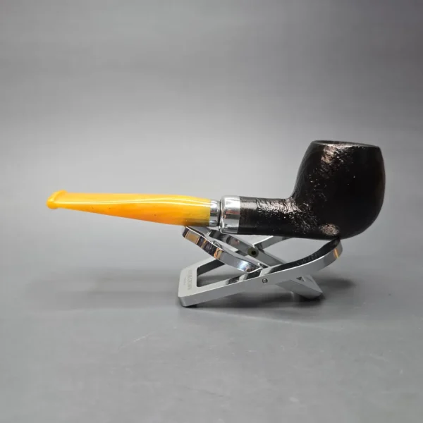 Molina Ambra 104 Sandblasted Apple Briar Pipe, New, 9mm - Image 4