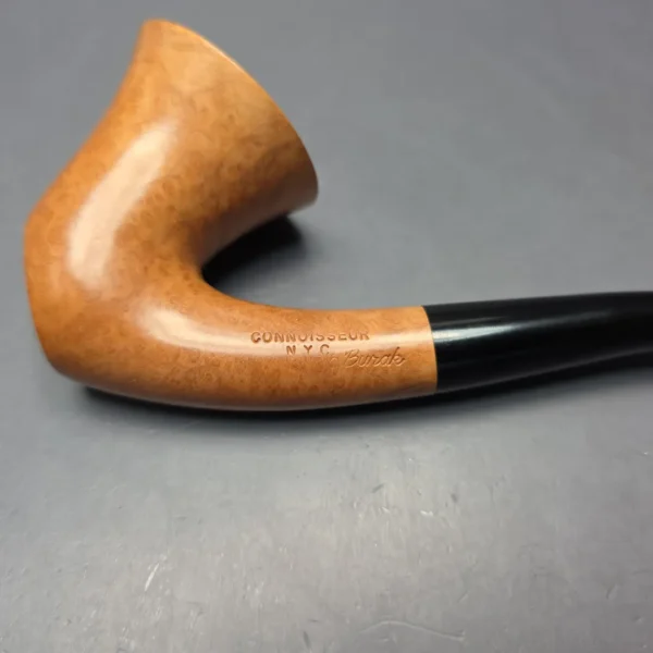 Ed Burak Connoisseur Smooth Bell Calabash Sitter Estate Briar Pipe, Unsmoked - Image 8