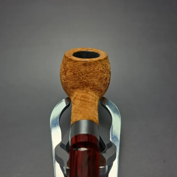 Walt Cannoy Signature Series Suede Blast Apple w/ Silver Handmade Briar Pipe, New - Image 6