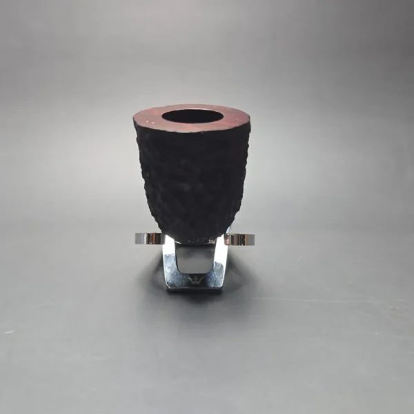 James Upshall Bark Group 6 Partially Rusticated Zulu Dublin Estate Briar Pipe, Unsmoked - Image 3