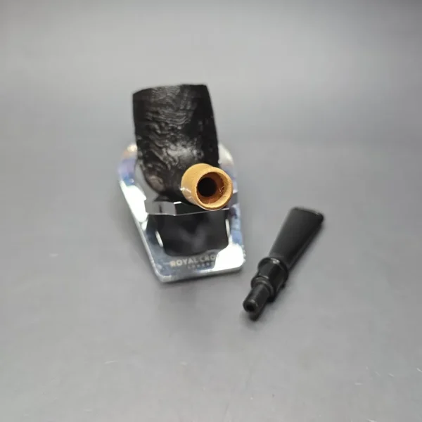 MBSD Briars by Piero Vitale Vintage Sandblasted Billiard w/ Boxwood, Briar Pipe, New - Image 13