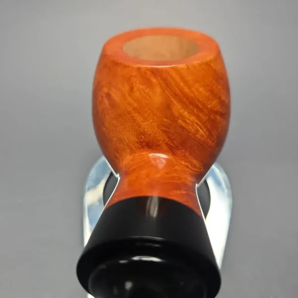 Al Pascia Curvy 02 Smooth Reverse Calabash Apple Estate Briar Pipe, Unsmoked - Image 11