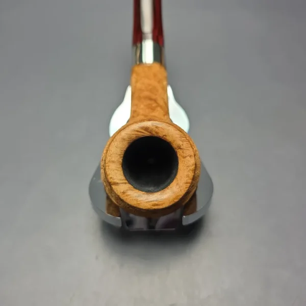 Walt Cannoy Signature Series Suede Blast Apple w/ Silver Handmade Briar Pipe, New - Image 7