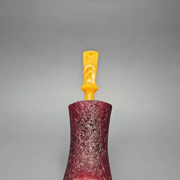 Buckeye Hand Made XL Sandblasted Volcano Strawberry Briar Pipe, New - Image 7