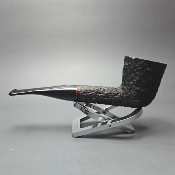 James Upshall Bark Group 6 Partially Rusticated Zulu Dublin Estate Briar Pipe, Unsmoked - Image 4