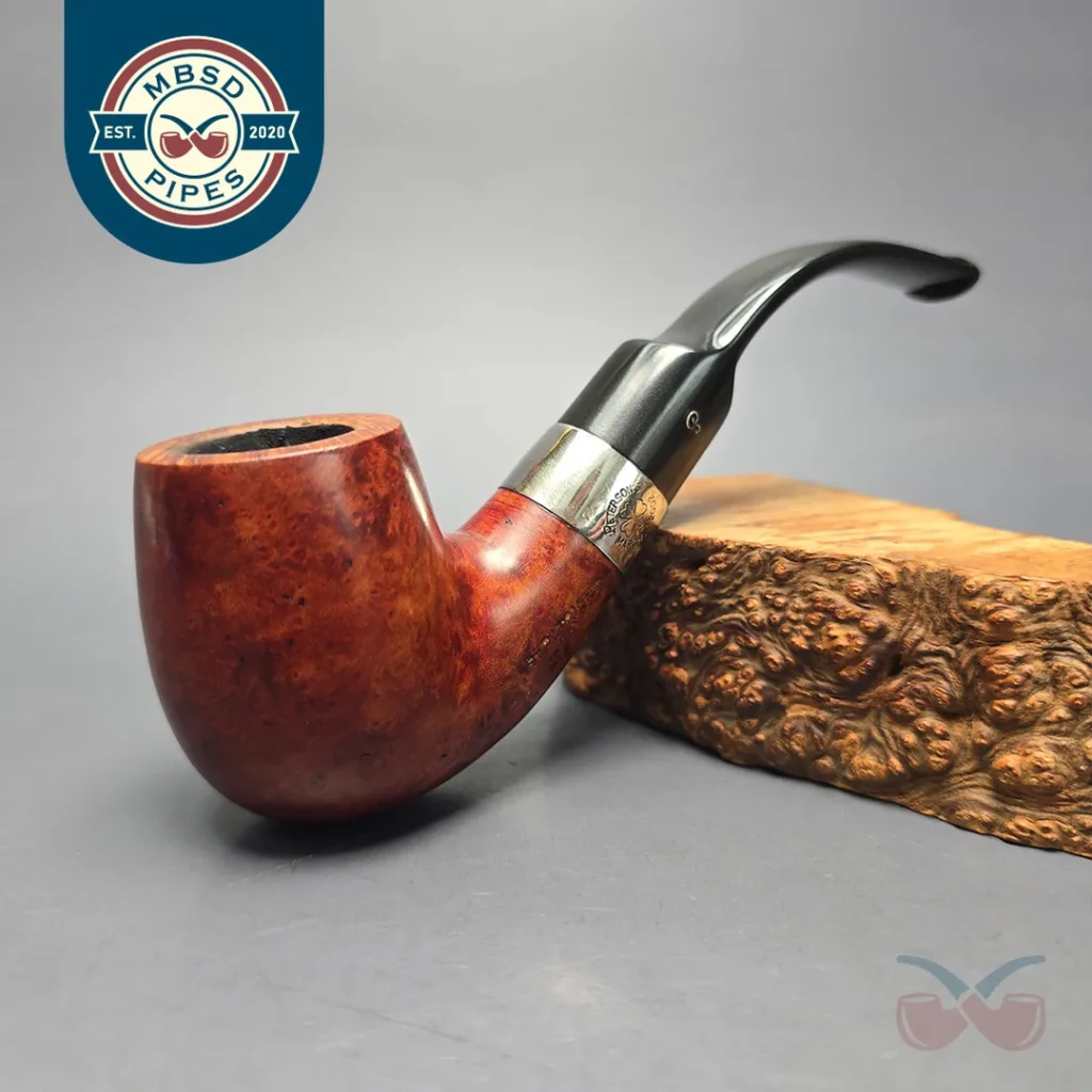 Peterson 2002 St Patrick's Day XL90s Smooth Bent Billiard with Nickel (Estate)