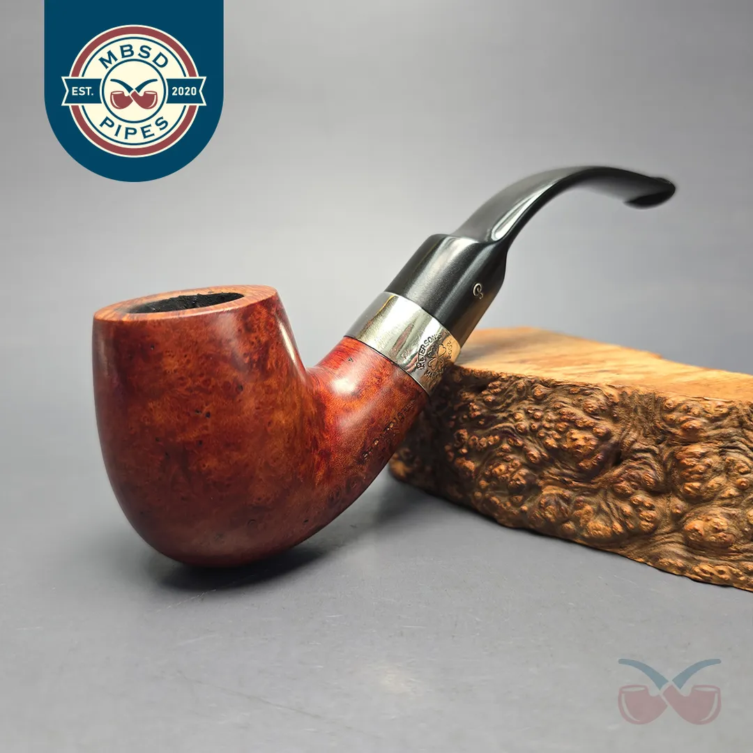 Peterson 2002 St Patrick's Day XL90s Smooth Bent Billiard with Nickel (Estate)
