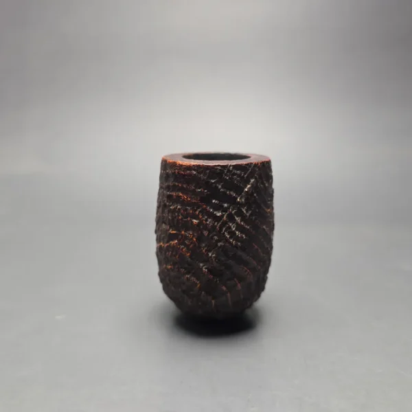 Ashton 1986 Pebble Grain XXX Sandblasted Billiard Estate Briar Pipe, English Estates - Image 3
