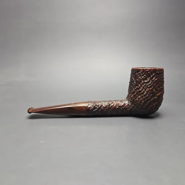 Ashton 1986 Pebble Grain XXX Sandblasted Billiard Estate Briar Pipe, English Estates - Image 4