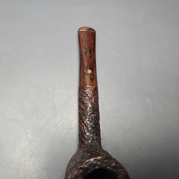 Ashton 1986 Pebble Grain XXX Sandblasted Billiard Estate Briar Pipe, English Estates - Image 8
