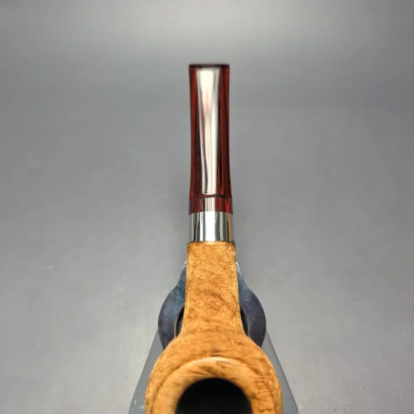 Walt Cannoy Signature Series Suede Blast Apple w/ Silver Handmade Briar Pipe, New - Image 8