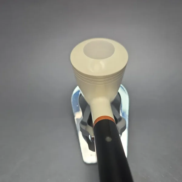 MBSD Meerschaum Deluxe Smooth Churchwarden Rhodesian Block Meerschaum Pipe, Briar-Mortise, New - Image 8