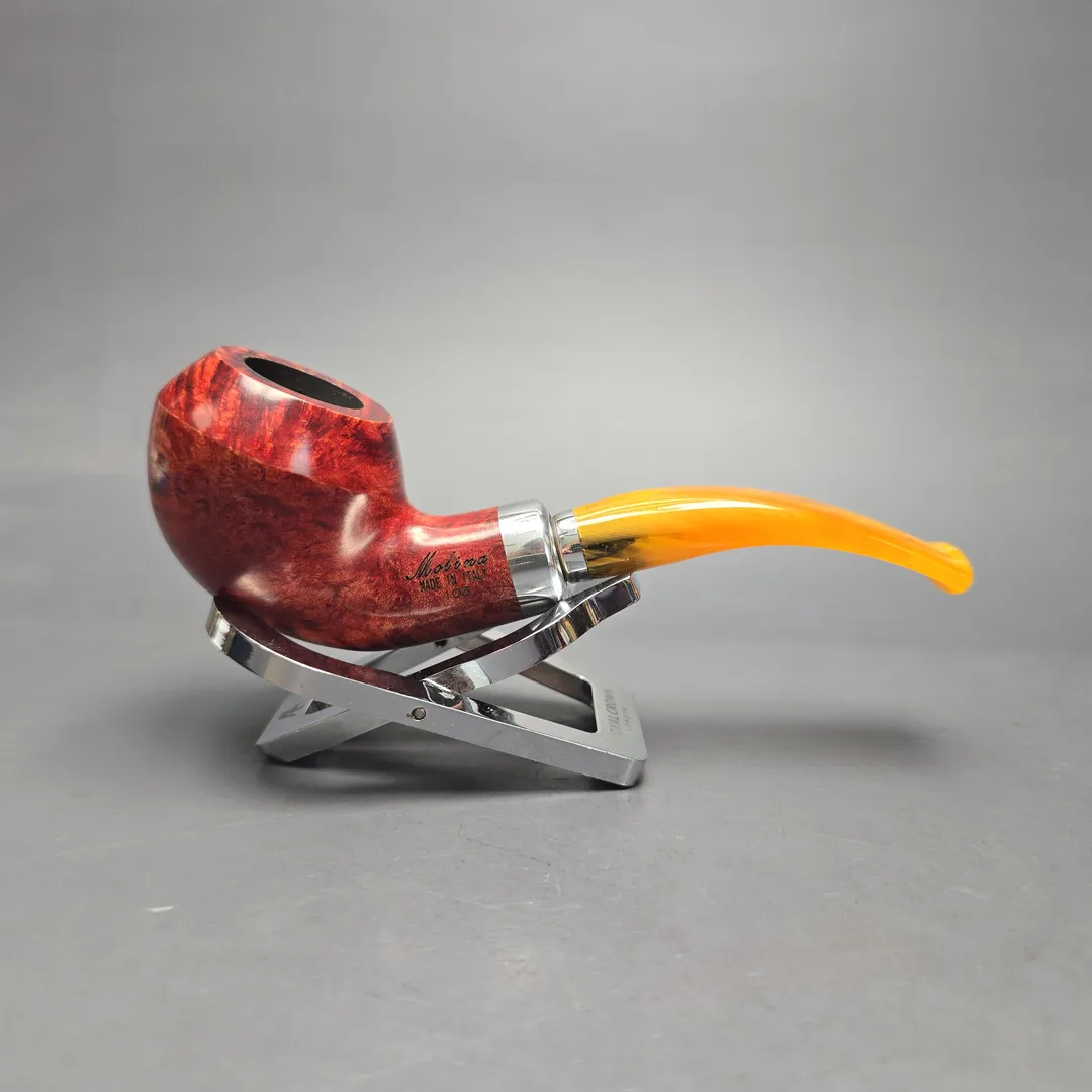 Molina Ambra 103 Smooth Rhodesian Briar Pipe, New, 9mm - Image 2
