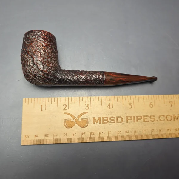 Ashton 1986 Pebble Grain XXX Sandblasted Billiard Estate Briar Pipe, English Estates - Image 12