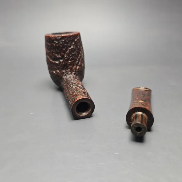 Ashton 1986 Pebble Grain XXX Sandblasted Billiard Estate Briar Pipe, English Estates - Image 14