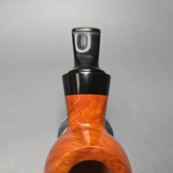 Al Pascia Curvy 02 Smooth Reverse Calabash Apple Estate Briar Pipe, Unsmoked - Image 7