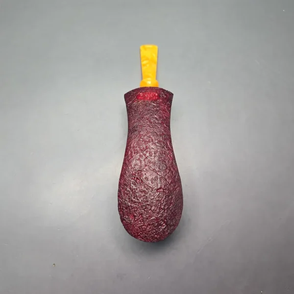 Buckeye Hand Made XL Sandblasted Volcano Strawberry Briar Pipe, New - Image 9