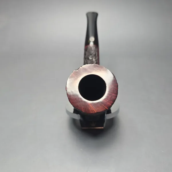 James Upshall Bark Group 6 Partially Rusticated Zulu Dublin Estate Briar Pipe, Unsmoked - Image 6