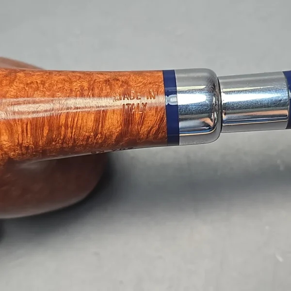 Savinelli Eleganza 606 KS Smooth Bent Billiard Estate Briar Pipe, Italian Estates, 6mm - Image 12