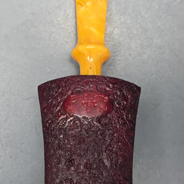 Buckeye Hand Made XL Sandblasted Volcano Strawberry Briar Pipe, New - Image 10