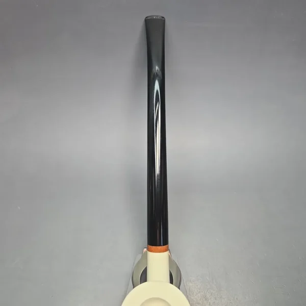 MBSD Meerschaum Deluxe Smooth Churchwarden Rhodesian Block Meerschaum Pipe, Briar-Mortise, New - Image 10