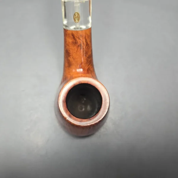 GBD Pre-1980s Straight Grain Colossus 9681 W Smooth Volcano w/ Perspex Estate Briar Pipe, Unsmoked - Image 9