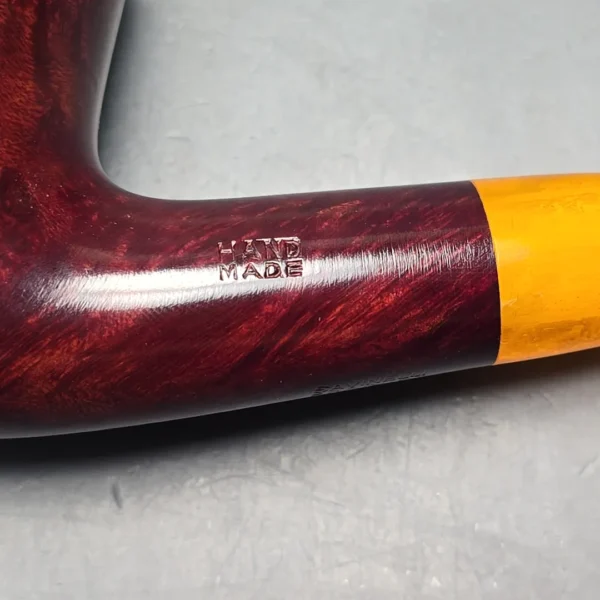 Savinelli Hand Made Smooth Bent Billiard Estate Briar Pipe, Unsmoked, 6mm - Image 10