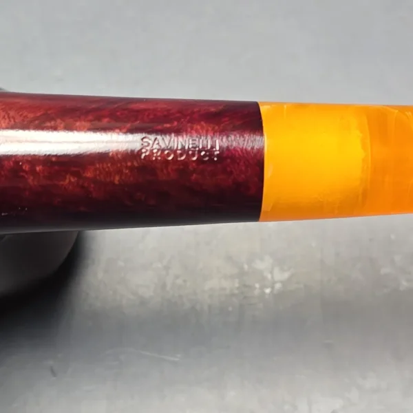 Savinelli Hand Made Smooth Bent Billiard Estate Briar Pipe, Unsmoked, 6mm - Image 11