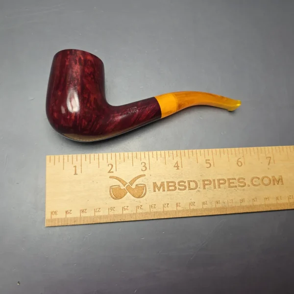 Savinelli Hand Made Smooth Bent Billiard Estate Briar Pipe, Unsmoked, 6mm - Image 13