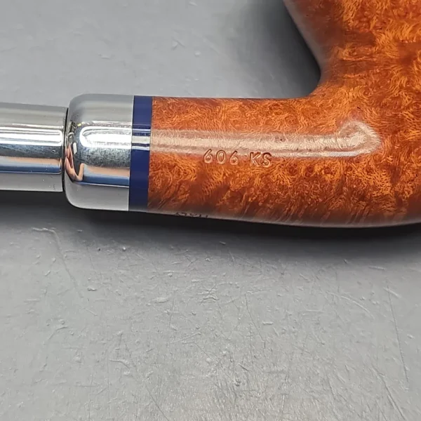 Savinelli Eleganza 606 KS Smooth Bent Billiard Estate Briar Pipe, Italian Estates, 6mm - Image 13
