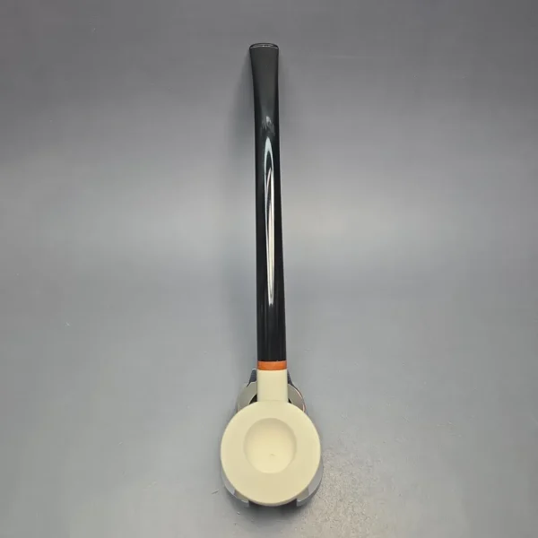 MBSD Meerschaum Deluxe Smooth Churchwarden Rhodesian Block Meerschaum Pipe, Briar-Mortise, New - Image 6