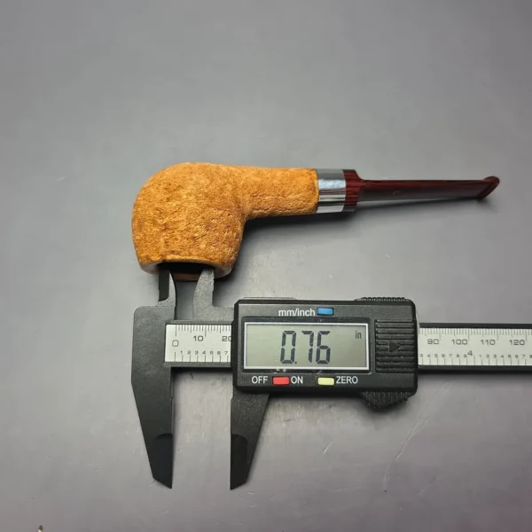 Walt Cannoy Signature Series Suede Blast Apple w/ Silver Handmade Briar Pipe, New - Image 12