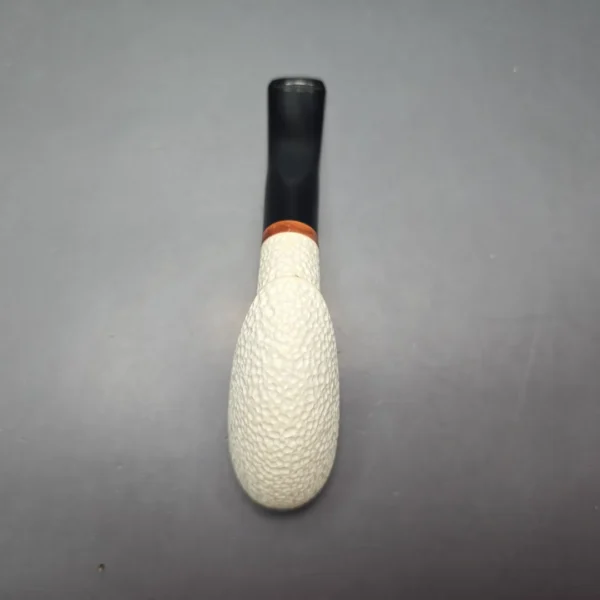 MBSD Meerschaum Deluxe Rusticated Pickaxe Block Meerschaum Pipe, Briar-Mortise, New - Image 12
