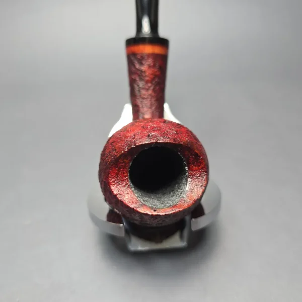 Papa Bear's Pipes by Tim Beaumont Sandblasted Reverse Calabash Egg Handmade Briar Pipe, New - Image 7