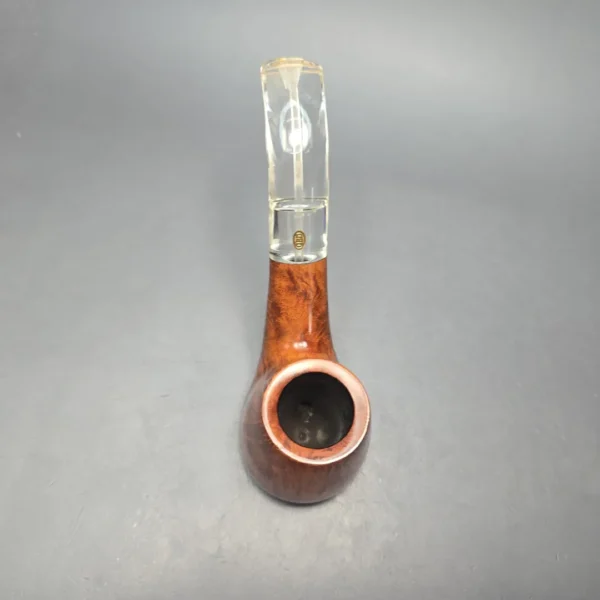 GBD Pre-1980s Straight Grain Colossus 9681 W Smooth Volcano w/ Perspex Estate Briar Pipe, Unsmoked - Image 7