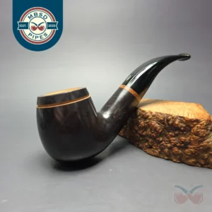 Savinelli Giotto 616 KS Smooth Bent Billiard Estate Briar Pipe, Unsmoked, 6mm