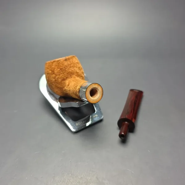 Walt Cannoy Signature Series Suede Blast Apple w/ Silver Handmade Briar Pipe, New - Image 13