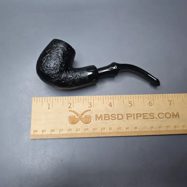 Peterson 2025 Halloween Pipe 307 Sandblasted Bent Billiard Briar Pipe, New - Image 4