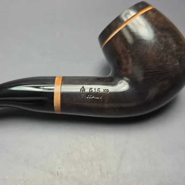 Savinelli Giotto 616 KS Smooth Bent Billiard Estate Briar Pipe, Unsmoked, 6mm - Image 8