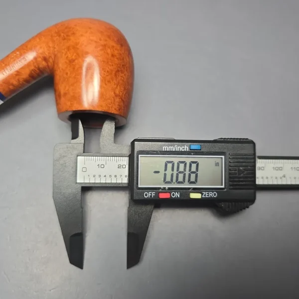 Savinelli Eleganza 606 KS Smooth Bent Billiard Estate Briar Pipe, Italian Estates, 6mm - Image 16
