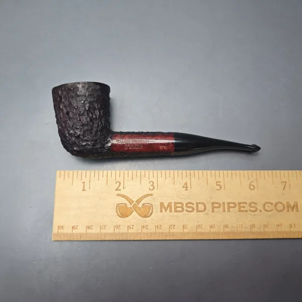 James Upshall Bark Group 6 Partially Rusticated Zulu Dublin Estate Briar Pipe, Unsmoked - Image 11