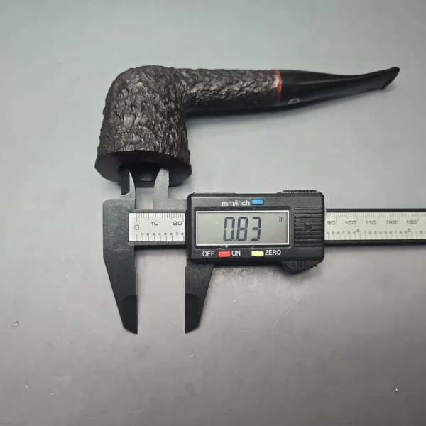 James Upshall Bark Group 6 Partially Rusticated Zulu Dublin Estate Briar Pipe, Unsmoked - Image 12
