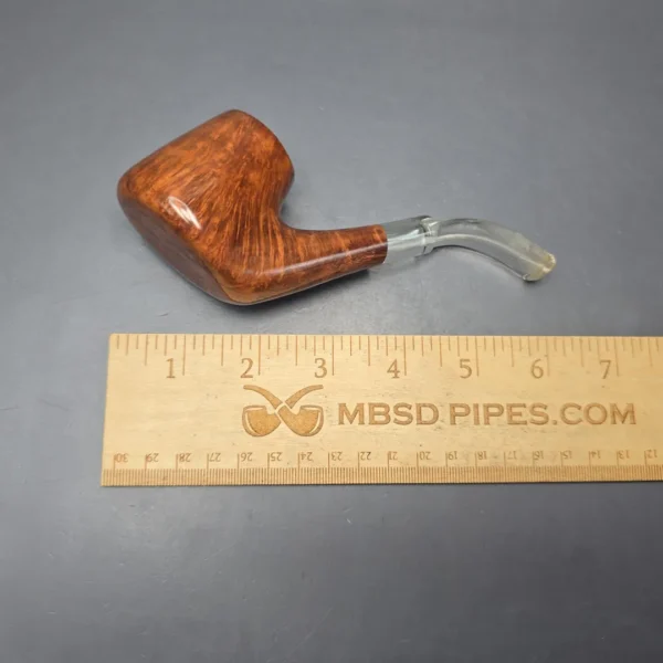 GBD Pre-1980s Straight Grain Colossus 9681 W Smooth Volcano w/ Perspex Estate Briar Pipe, Unsmoked - Image 12
