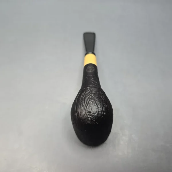MBSD Briars by Piero Vitale Vintage Sandblasted Billiard w/ Boxwood, Briar Pipe, New - Image 9