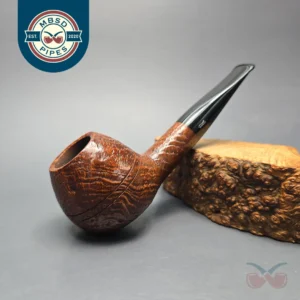 Svendborg 302 Sandblasted Apple Rhodesian Estate Briar Pipe, Danish Estates
