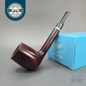 Rossi Rubino Antico 8701 Smooth Lovat w Nickel, Briar Pipe, New, 6mm