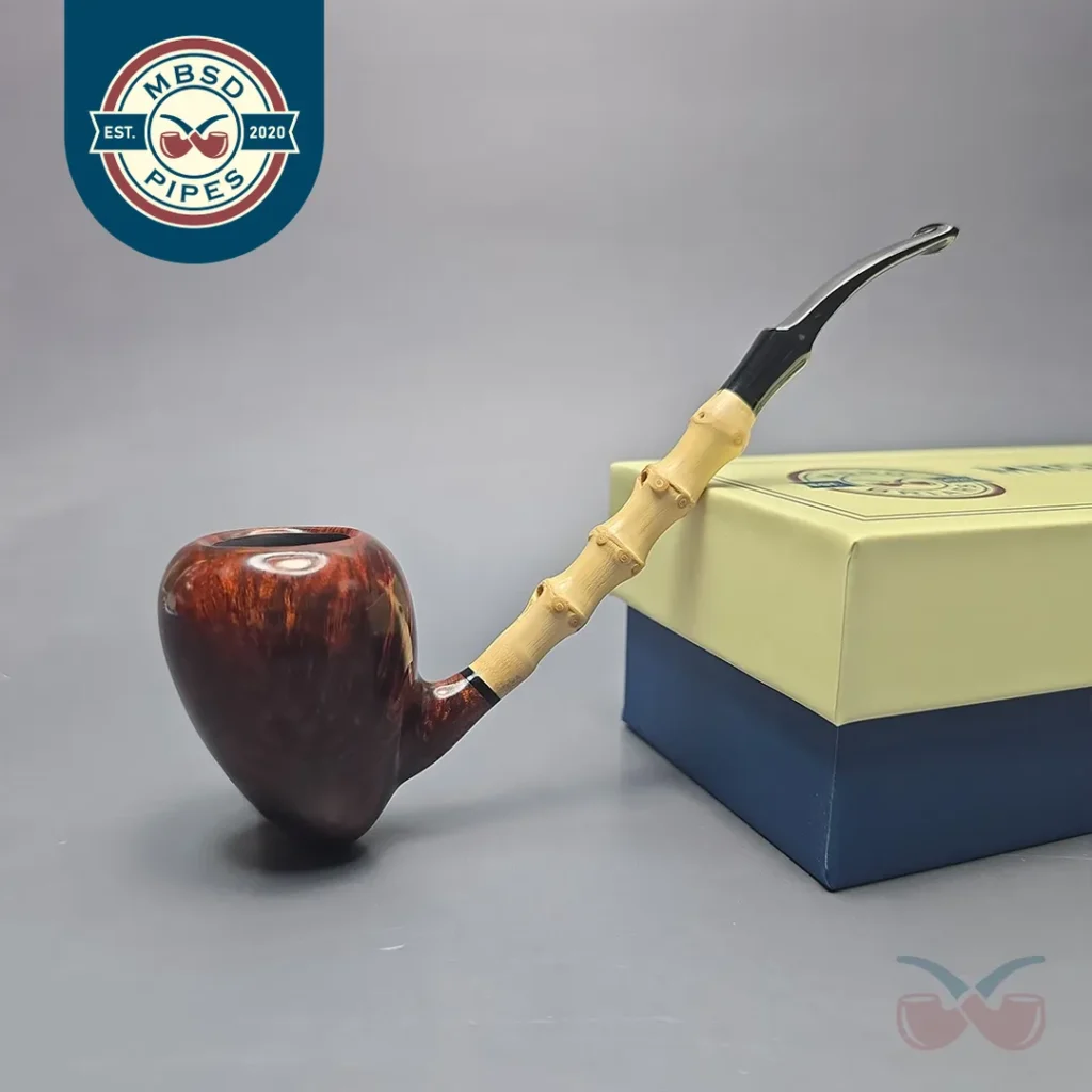 MBSD Briars Modern Masters 1 Smooth Peewit w/ Bamboo Handmade Briar Pipe, New